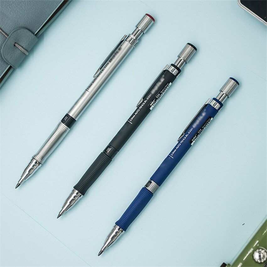 1PC 2.0mm Automatic Pencil Writing Mechanical Pencils For Student Drawing Stationery Supplies, Pen Cap With Pencil Sharpener