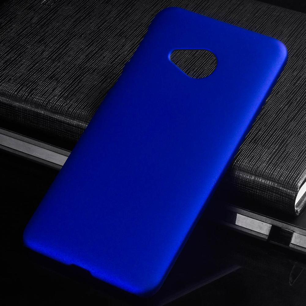 Matte Plastic Coque Cover 5.2For Htc U Play Case For Htc U Play Uplay Phone Back Coque Cover Case: Blue