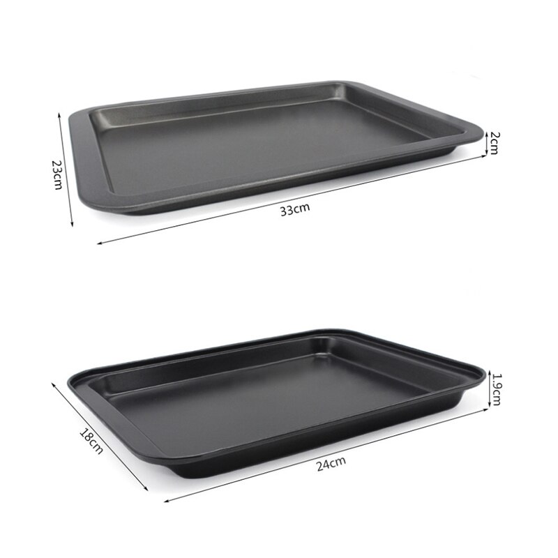 Rectangular Non-stick Bread Cake Baking Diy Oven Tray Baking Baking Rectangular Black Baking Tray Tray