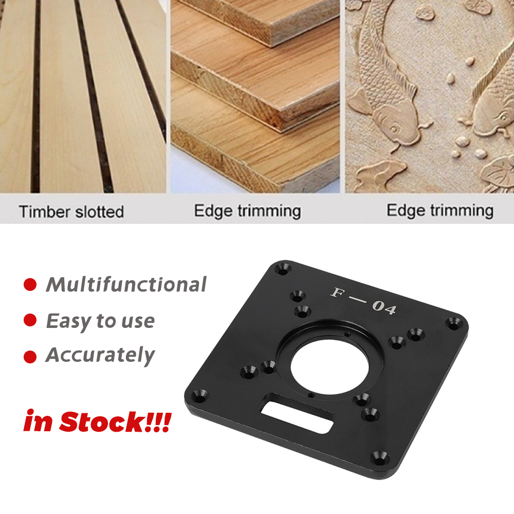 Router Table Insert Plate Electric Trimming Machine Jig Saw Flip Board Engraving Auxiliary Tool for Woodworking Work Benches