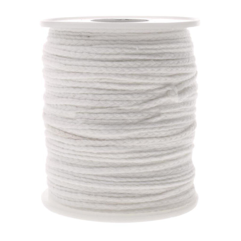 60M Spool of Cotton Square Braid Candle Wicks Wick Core for Candle Making