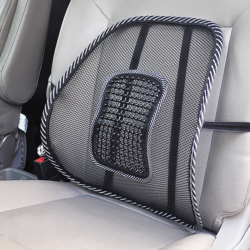 Car Seat Office Chair Massage Terug Lendensteun Mesh Ventileren Kussen Black Mesh Terug Lendensteun Kussen Voor Auto Driver