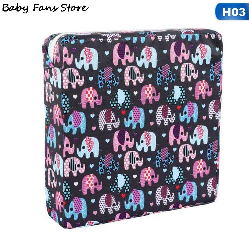 Babybooster zitkussen cartoons bedrukt vierkant, fansu peuter kind demonteerbare verhoging eetkamerstoelen pad wasbaar dikke kinderstoel booster kussen mat met riemen (blauwe cartoons