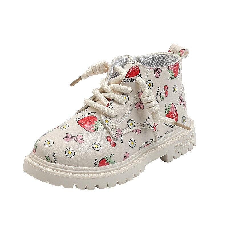 Kids Ankle Boots Autumn Girls Martin Boots Children shoes Cute waterproof child girl Soft Sole PU leather boots Toddler shoes Y1