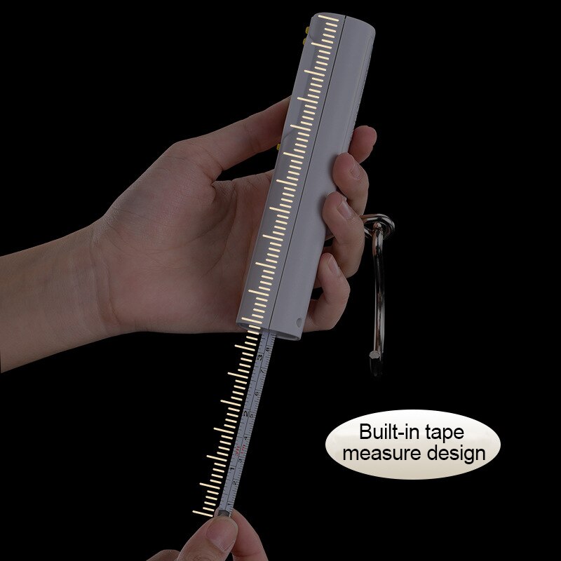 Digital Luggage Scale Portable Electronic Scale with Tape Measure Weight Balance Suitcase Travel Hanging Steelyard Hook Scale