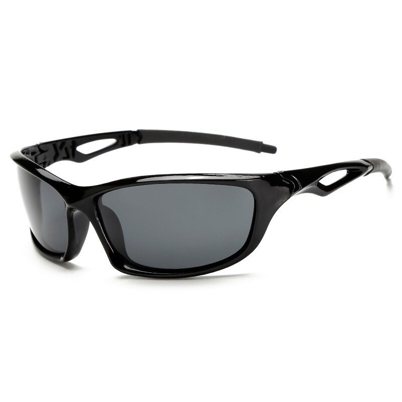 Polarized Sunglasses Men Brand Square Sports Sun Glasses for Men Driving Fishing Black Frame Goggle UV400