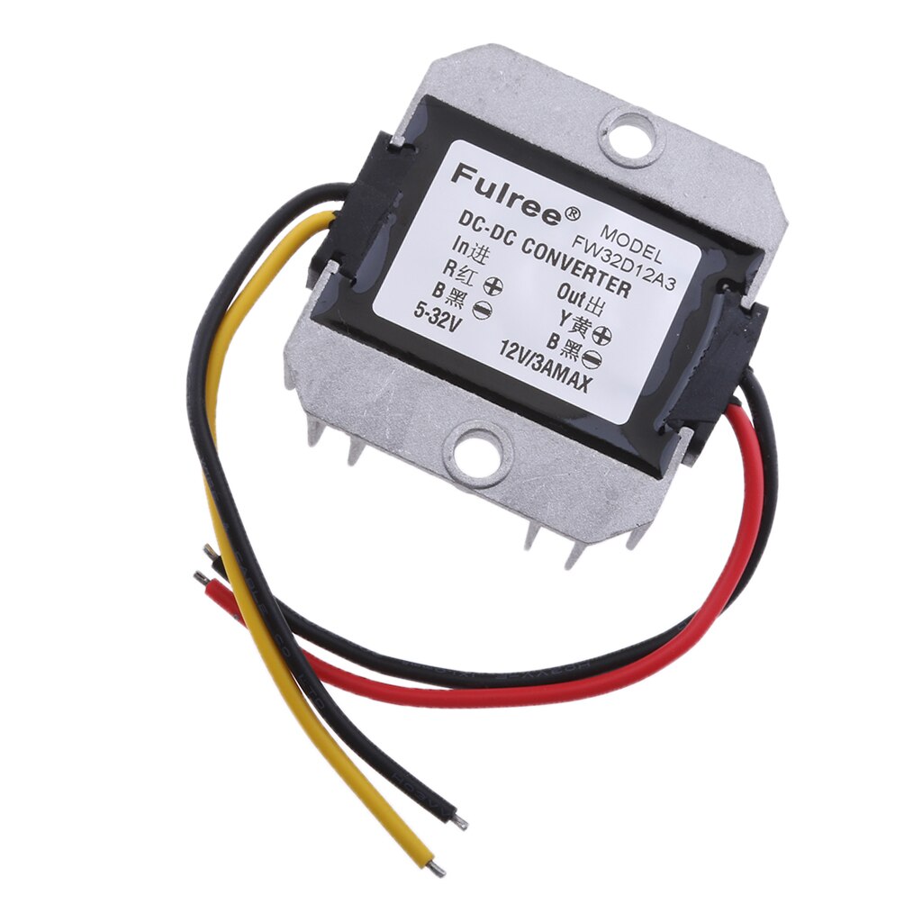 Régulateur de convertisseur cc/cc 5-32V, abaisseur à 12V 3A, alimentation de voiture