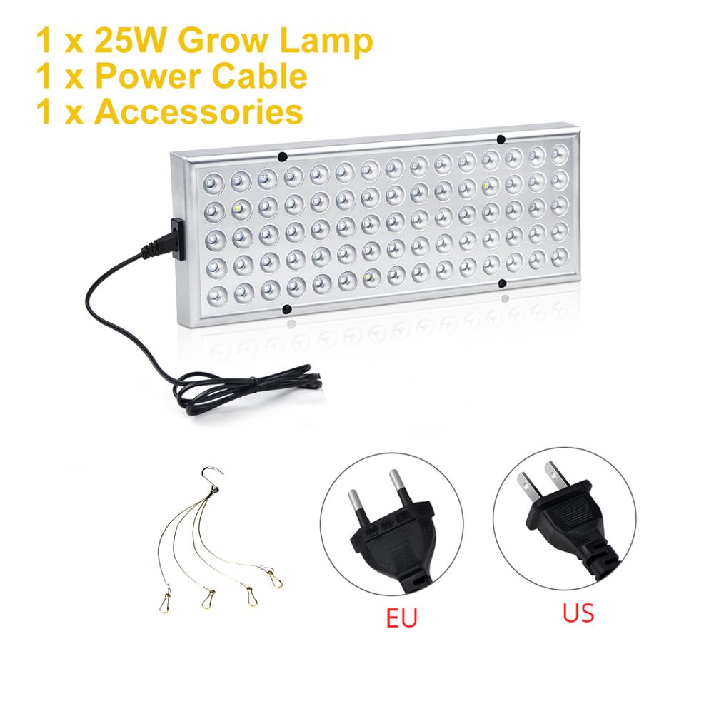 5W 25W 45W Growing Lamp LED Plant Growth Light Full Spectrum Plant Grow Light Lighting Phytolamps For Plants Flowers Cultivation: 1PCS 25W Lamp / 110V US Plug
