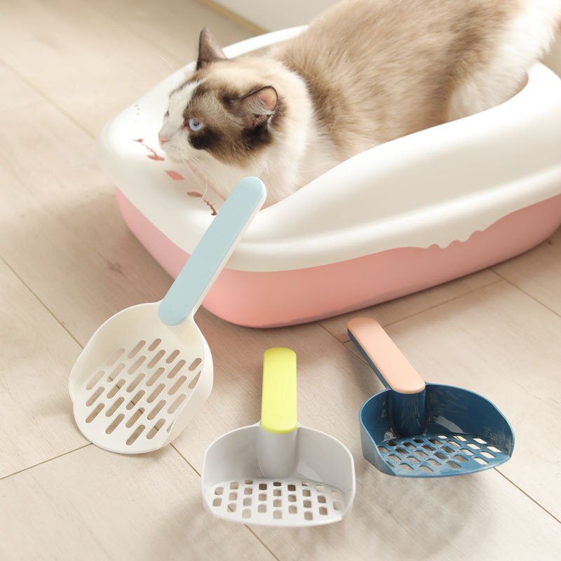 Huisdier Mode Hit Kleur Grote Mesh Kat Kak Scoop Dikke Plastic Kattenbakvulling Scoop Dierbenodigdheden