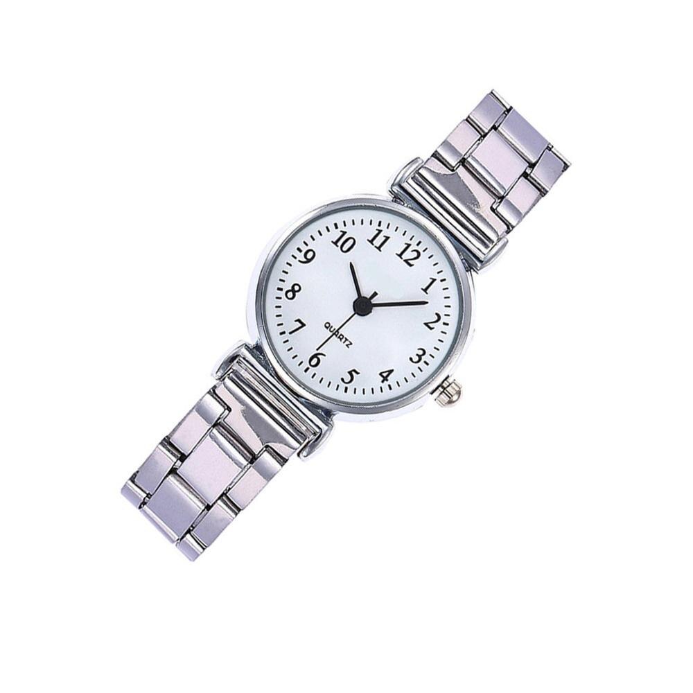 Horloges Eenvoudige Vrouwelijke Klok Vrouwen Wathes Rvs Armband Horloge Luxe Casual Dames Quartz Horloge Klok * Een: WHITE