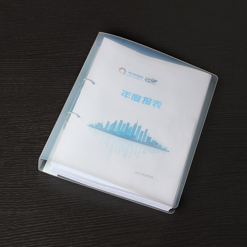 Deli Transparent document folder PP A4 File holder Document Filing product Stationery Bag for student office