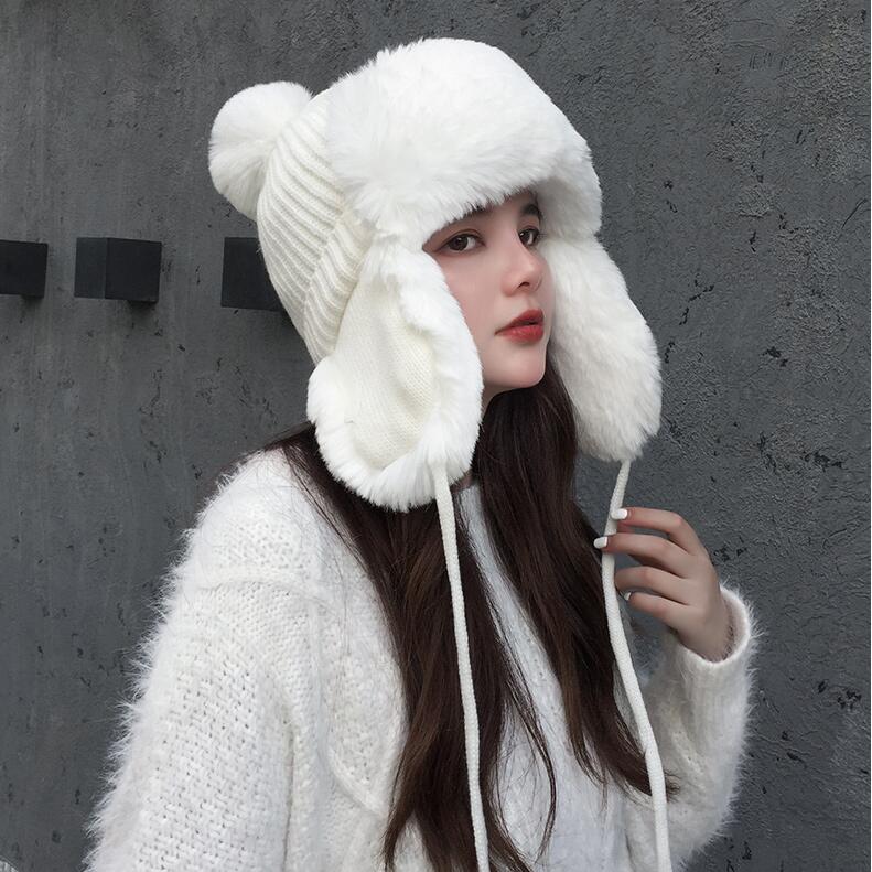 LLmoway Chapeau De Trappeur Chaud En Fausse Fourrure Avec Cache