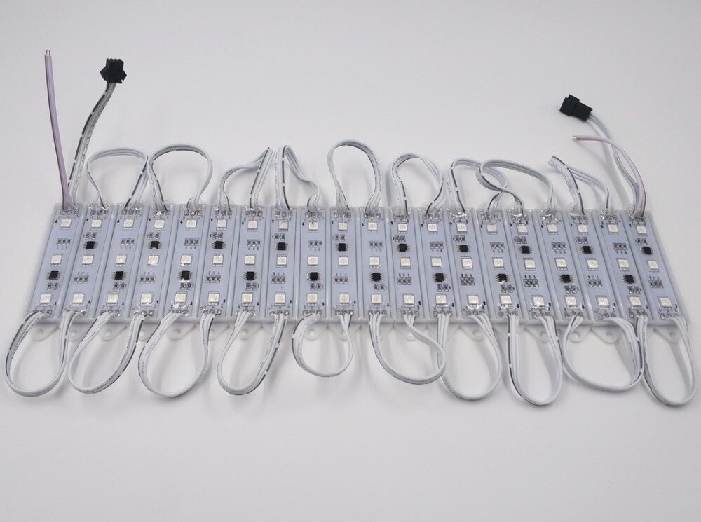 !20pcs/lot DC12V WS2811 LED pixel module 0.72w IP68 rated.white wire with JST/13.5mm/18.5mm/xconnect connectors