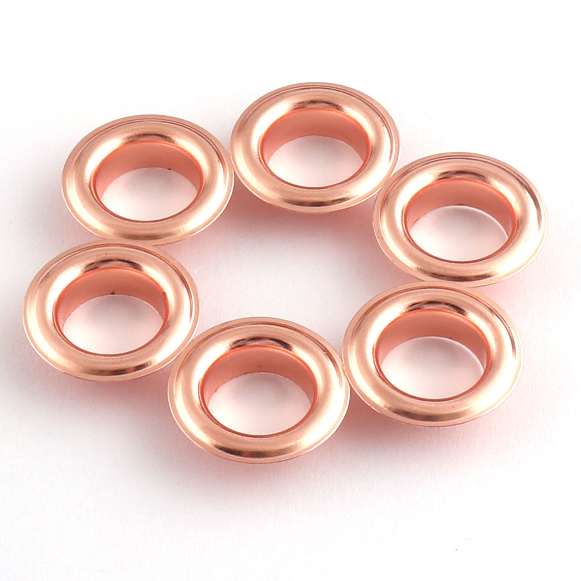 Round Eyelets and Grommets Washer Metal Rivets Repair for DIY Leather Crafts Clothing Scrap Booking Craft Projects 30 Sets