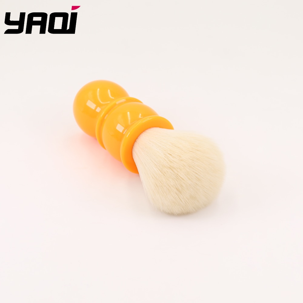 Yaqi 22mm Soft Cashmere Synthetic Hair Orange Handle Shaving Brushes