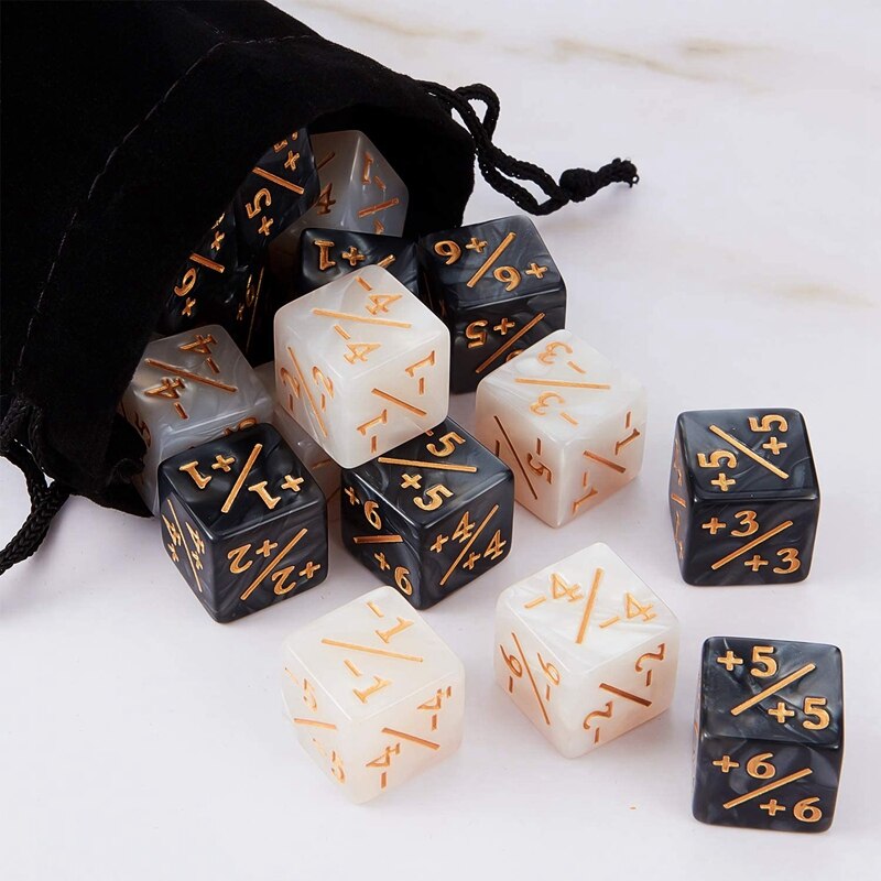 Compteur de dés D6 de 16mm, ELOS-48 pièces, pour jeux de cartes MTG, cg
