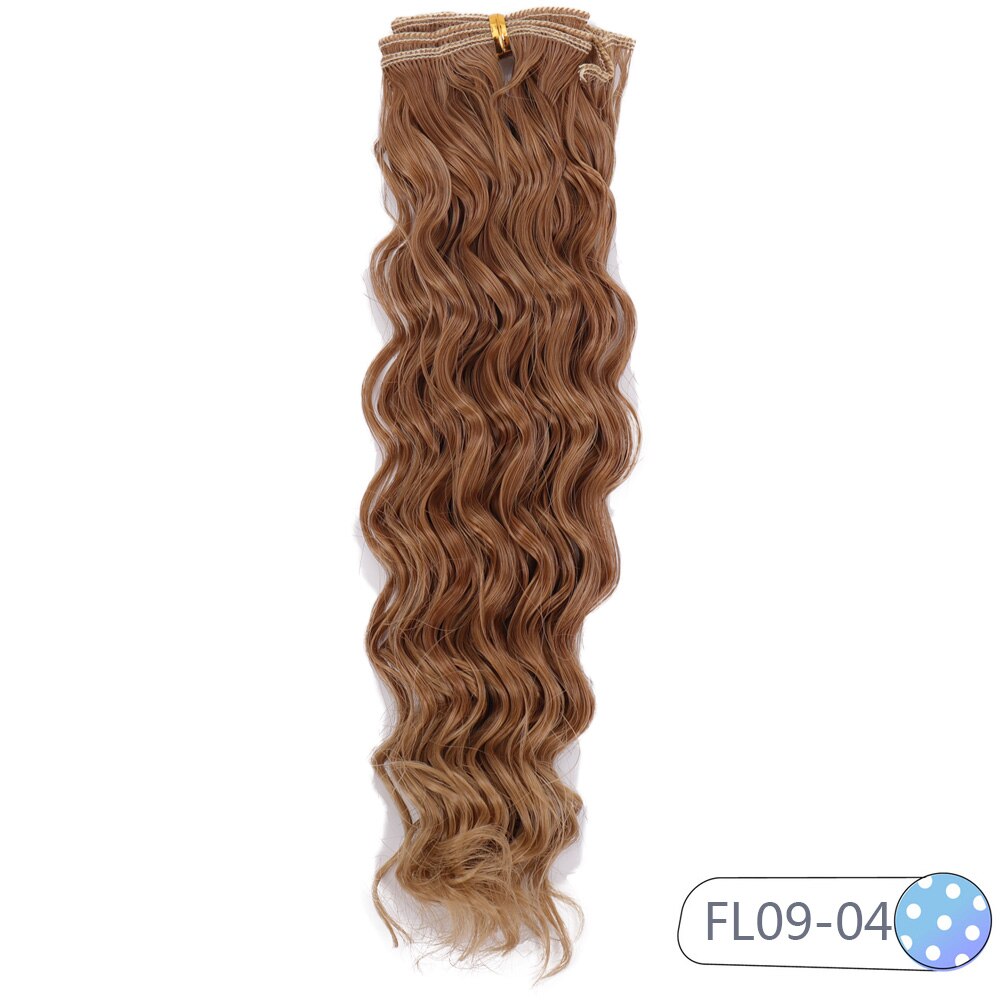 Cataleya Very Beautiful Bjd Doll Curly Wigs DIY High Temperature Fiber 25*100cm Hair 15 Color: FL14-04
