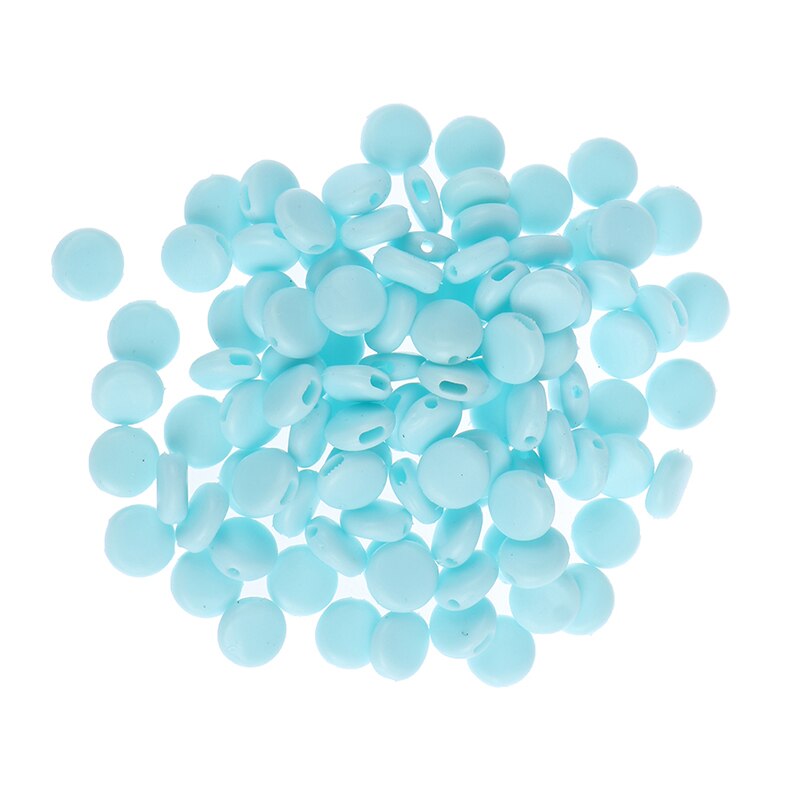 100 stk 15mm flate justeringsspenne perler silikagelbunner for maske elastisk snorstopper taulås diy stroppledning ende: En
