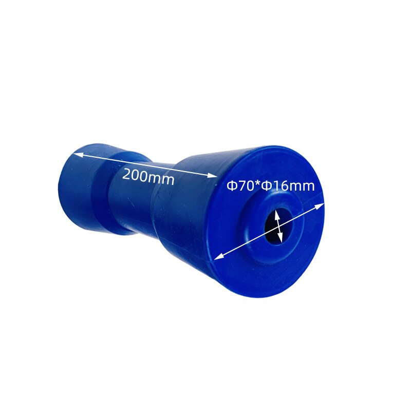 Boat Trailer Keel Roller 8" Self Centre Blue Hard Plastic 200mm Self Centering