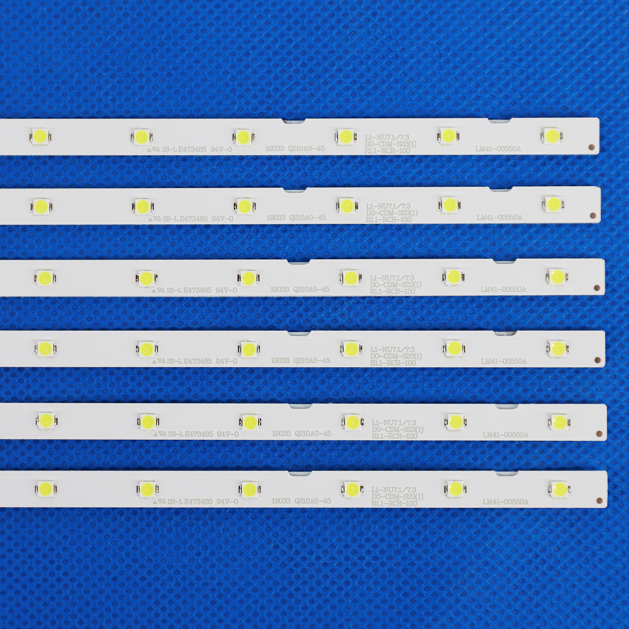 10 PCS/lot LED backlight strip for Samsung UE40NU7100 UN40NU7100 40NU7100 UE40NU7120 LM41-00550A 00549A BN61-15481X BN96-45955A