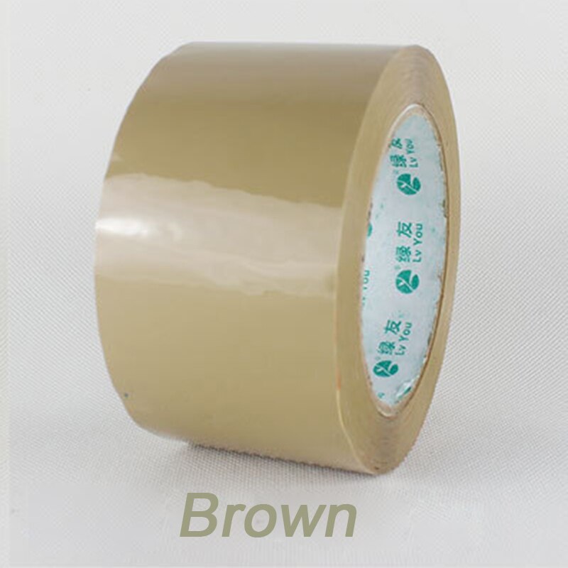 Ruban adhésif de scellage 6cm X 90m, 19 couleurs, pour emballage de courrier et logistique: brown