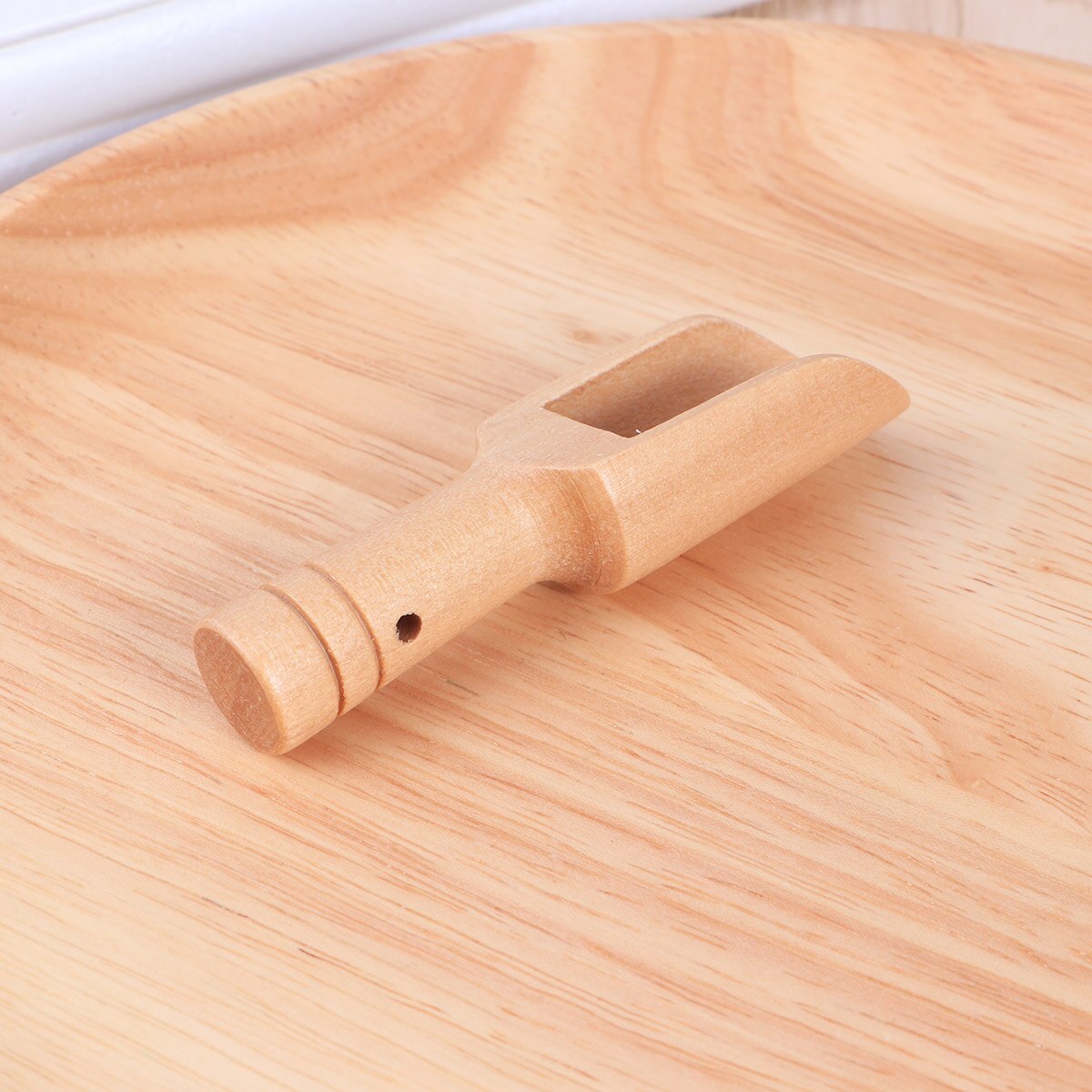 3pcs Mini Wooden Scoops Bath Salt Spoon Candy Flour Spoon Scoops Kitchen Utensils - 2.4x7.8cm