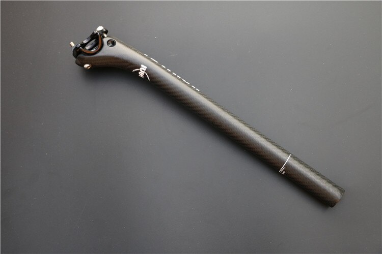 TEMANI Full Carbon Fiber Bicycle Seatpost MTB/Road Bike SeatPost Offset 20 degrees Bicycle parts 25.4/.27.2/30.8/31.6*350/400mm
