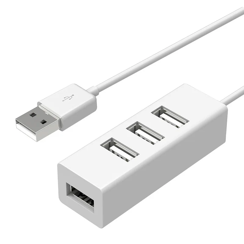 USB 2.0 HUB Voeding HUB 4-poorts USB-adapter voor pc Laptop Computeraccessoires ABS USB-splitter USB2.0