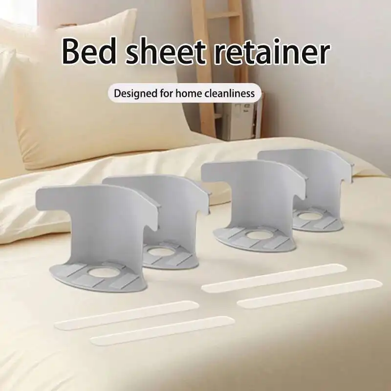 Clips de ajuste de esquina para sábanas de cama de alta resistencia, sujetador de sábanas duradero con pinzas de bloqueo para ropa de cama, accesorios antirregos, 4 Uds.
