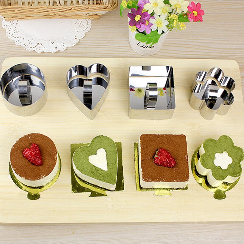5 stk kagemousse ost bagering cupcake kage form småkager udstikker pandekager ris salat dessert koge ring form
