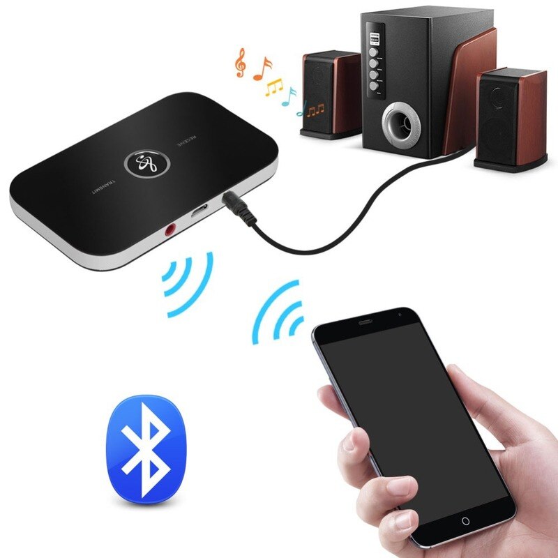 2 In 1 B6 Bluetooth 5.0 Zender Ontvanger Draadloze Audio Adapter Voor Pc Tv Hoofdtelefoon Auto 3.5Mm Muziek Ontvanger sender