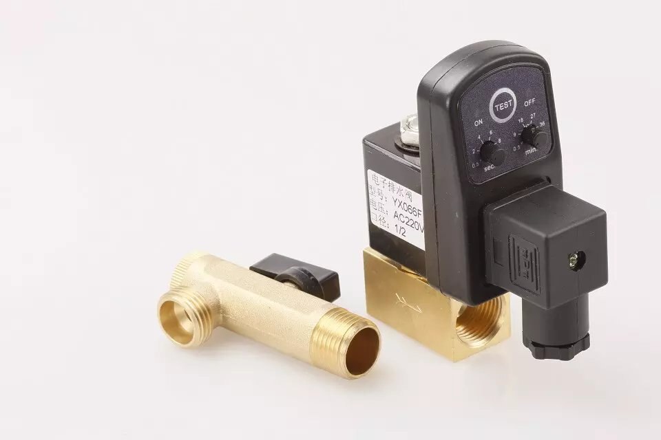 1pc 1/2 &quot; dräneringsventil elektronisk tidsstyrd luftkompressor gastank automatiska 2- -vägs dräneringsventiler för filter luftcylindrar