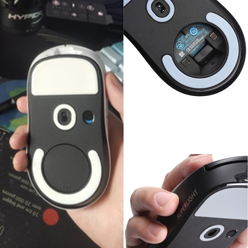 1 Pack Esports Tiger Gaming ICE Version Mouse Skates Feet for logitech G Pro X Superlight Mouse White Glides Curve Edge