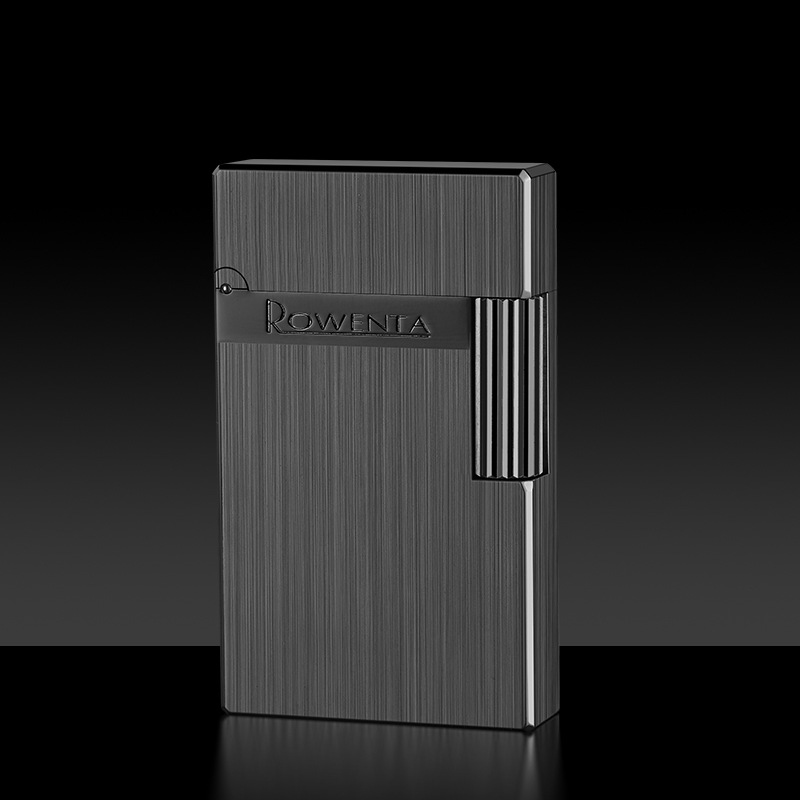 encendedor de queroseno, deslizamiento lateral de cobre original, sonido de acero crujiente, encendedor de sonido fuerte, de alta gama para hombres, encendedor de queroseno: Negro