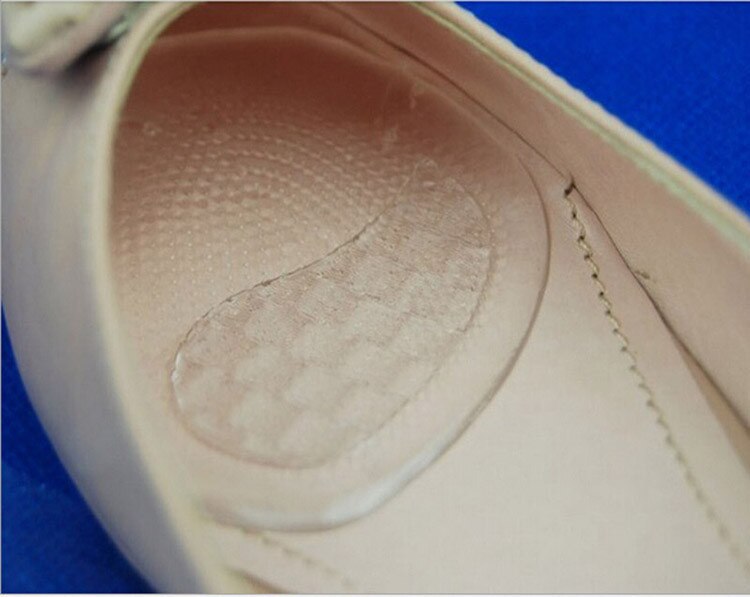1 Pair Clear Gel Silicone Cushion Woman Ladies Girls Soft Shoe Pads Insoles Inserts Foot Care