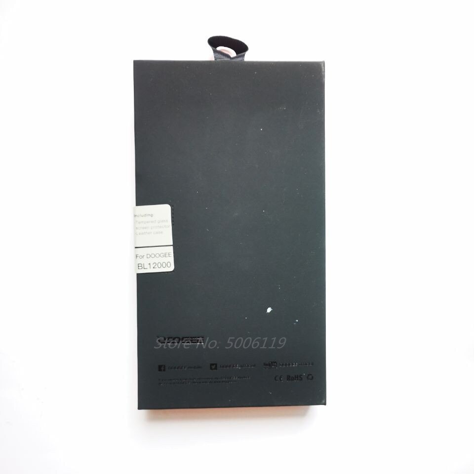Doogee bl12.000 capas de couro 2 em 1 original alta qualidade capa dobrável pu com película protetora de tela de vidro temperado