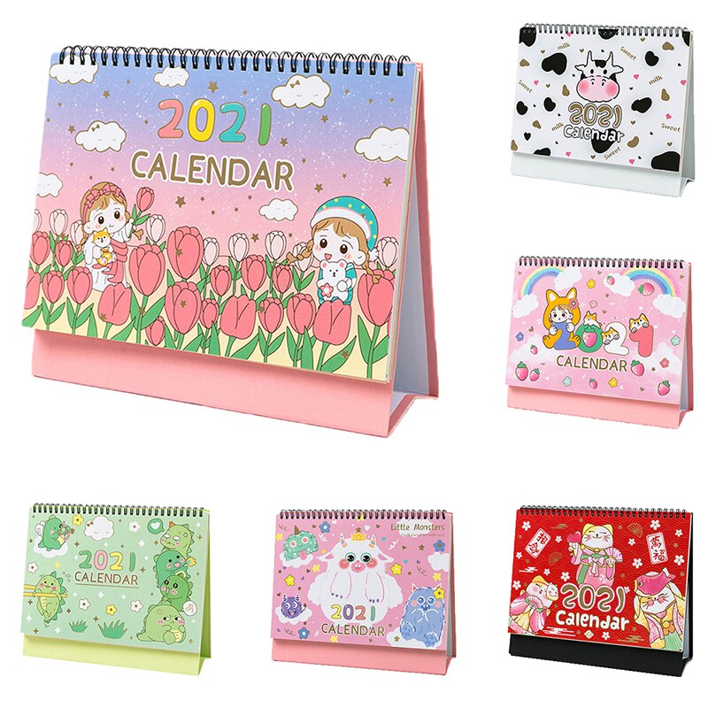 Cartoon Desk Calendar Table Calendar Timetable Planner .08.12