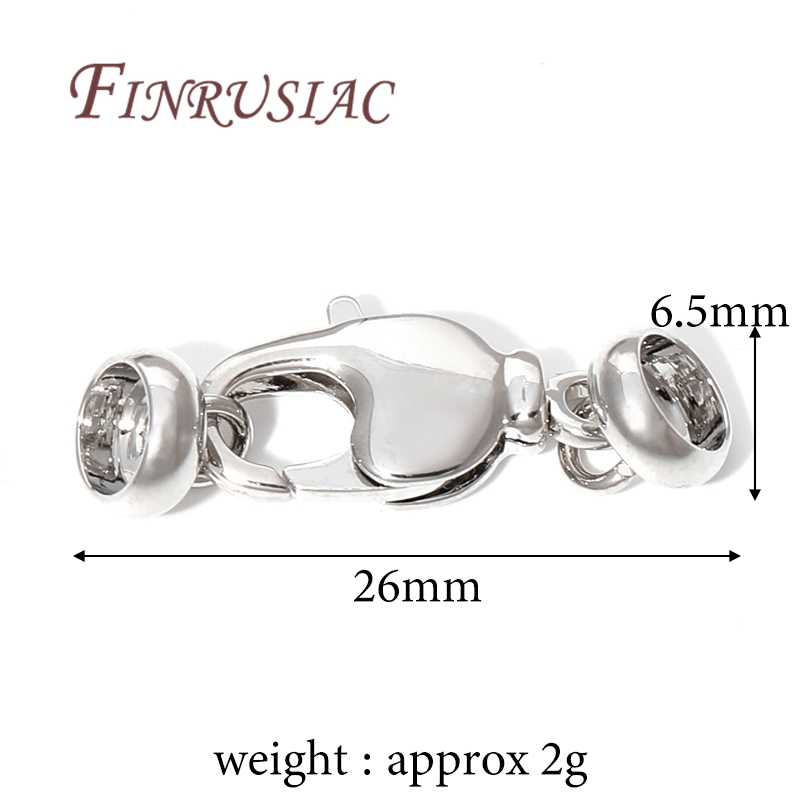 1-5 unids/lote 18K cierre de langosta chapado en oro Real para joyería, sujetadores para pulseras, cierres de collar, accesorios de hallazgos DIY: 18 mm / Negro