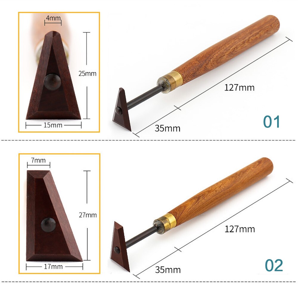 Herramientas de cerámica de caoba de , cuchillo de acero de tungsteno, escultura de arcilla con mango de madera, herramienta práctica de recorte, arte DIY