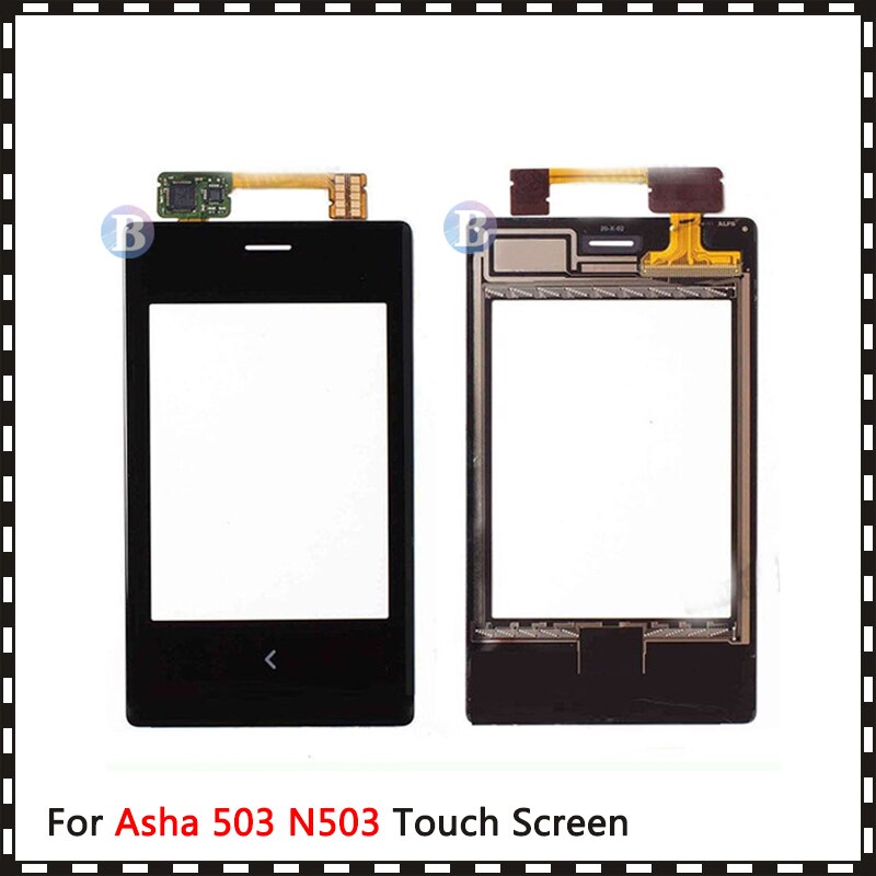 3.0 "Voor Nokia Asha 503 N503 Touch Screen Digitizer Sensor Outer Glas Lens Panel Black