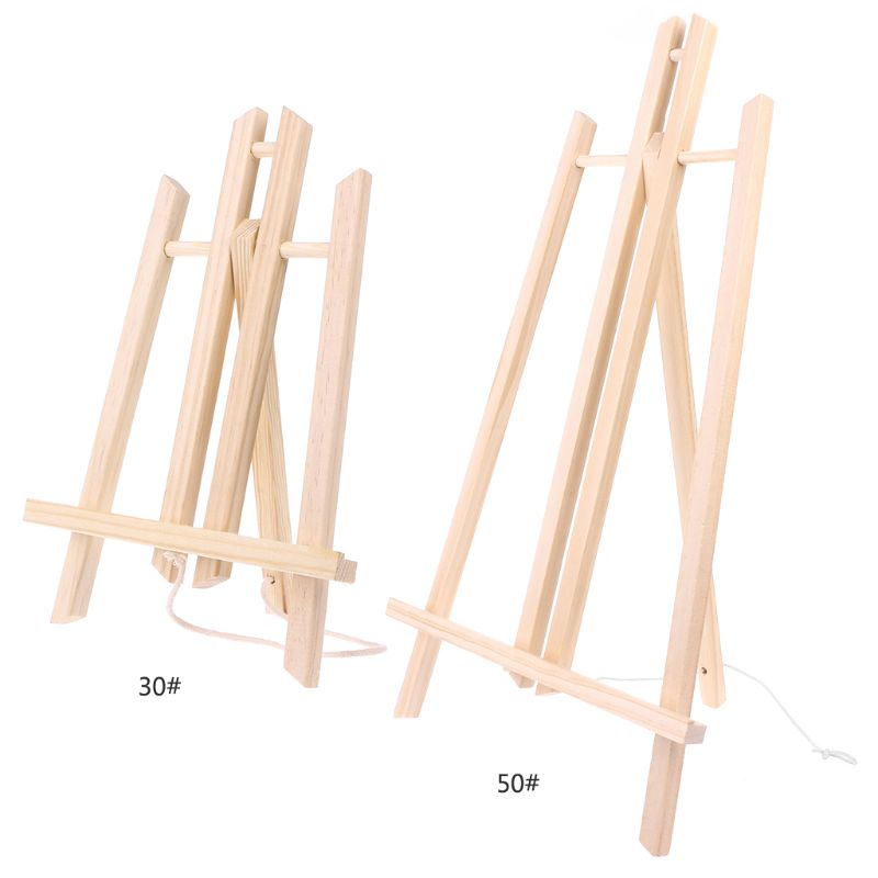24 Pack Mini Wood Display Easel Wood Easels Set For Paintings Craft Small  Acrylics Oil Projects 