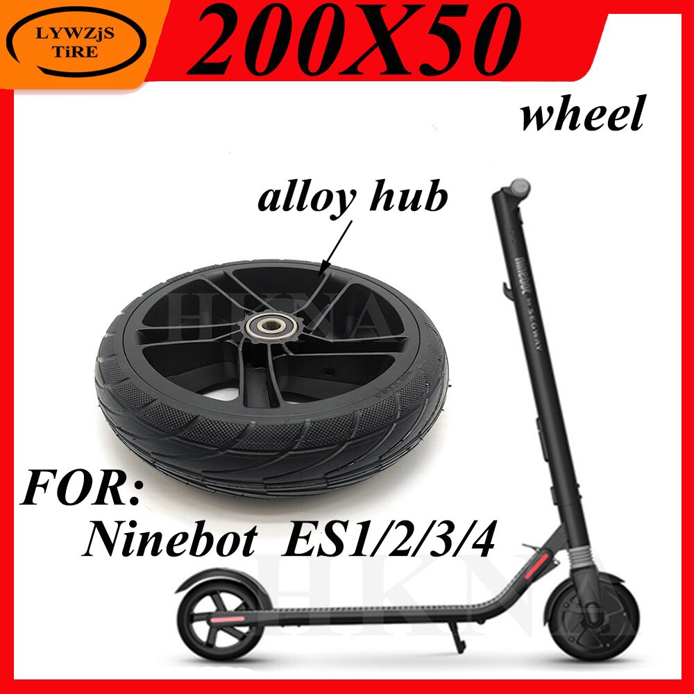 Roue arrière pour Scooter électrique Xiaomi Ninebot Segway ES1 ES2 ES3 ES4, pneus solides de 8 pouces 200x50