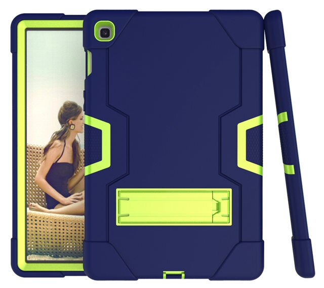 iBuyiWin Heavy Duty Safe Silicon Case for Samsung Galaxy Tab S5e SM-T720 SM-T725 10.5" Tablet Funda Capa Cover for Kids: navy green