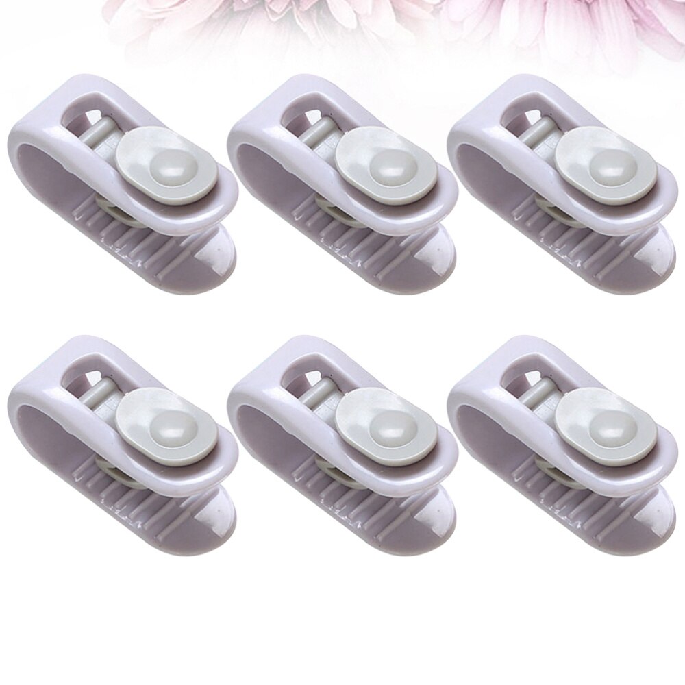 1 ensemble 6 pièces porte-couette housse de couette boucle antidérapante drap de lit pince drap de lit boucle fixe ménage couette fixateur pour hôtel à la maison: Purple