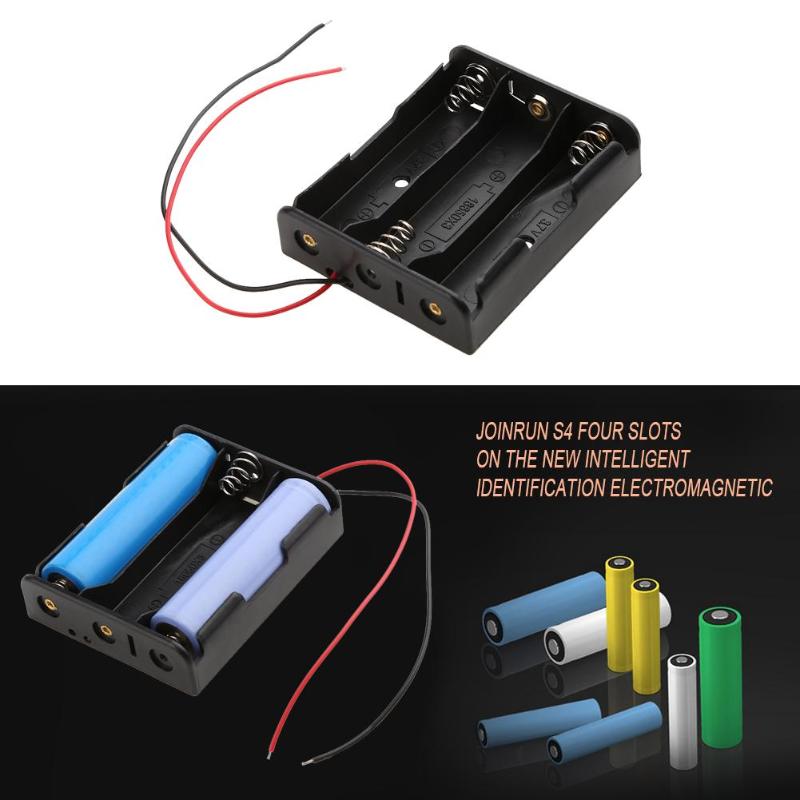AA 18650 Battery Holder DIY Power Bank Rechargeable Batteries Container 1X 2X 3X 4X Storage Box Case With Wire Pin