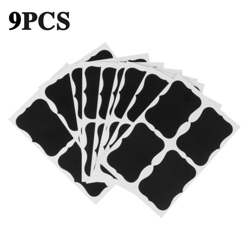 Kitchen Memo Sticker Jar Sticker Label Sticker Blackboard Bottle Cooki PVC Glass Classification Supplies Sticker Kitchen Ki X0U9