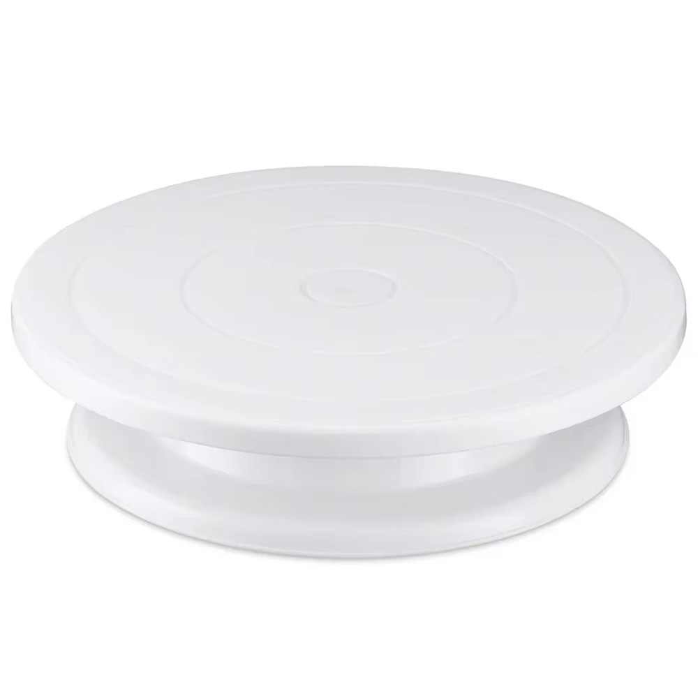 11Inch Plastic Revolving Cake Decorating Stand Cake Icing Turntable/Spinner Rotate Turntable Banding Wheel Paint 0817: Chocolate