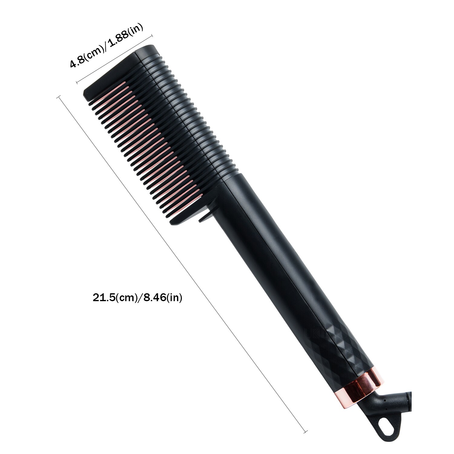 Newly Electric Hair Straightening Brush and Curler Comb Ceramic Ionic Anti Frizz&Scald Beauty Hair Styling Tool: UK