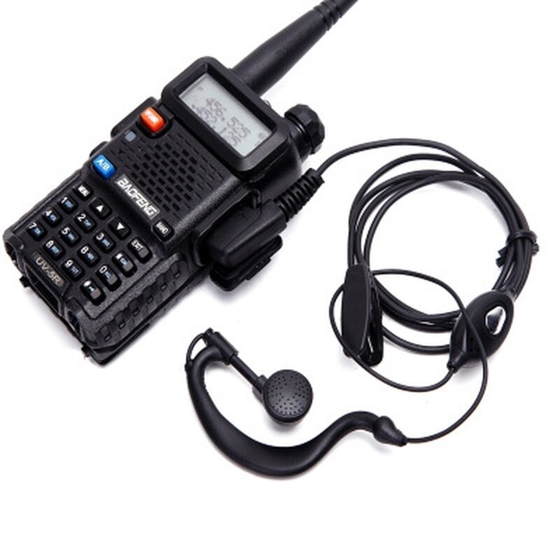 Cuffie walkie-talkie montate sulla testa a 2 pin microfono cuffie con filo di sicurezza Radio walkie-talkie