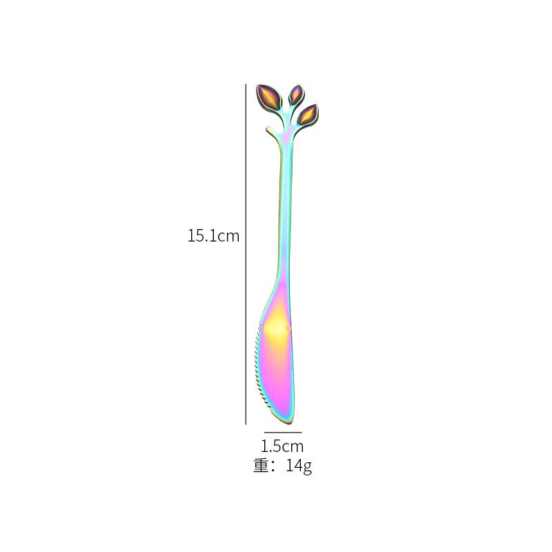 1/5pIeces Rosegold FruitFork Cake Knife 304 Stainless Steel Dessert Fork Cake Knife Tableware Accessories For Chistmas: MultiCakeknife 1pcs
